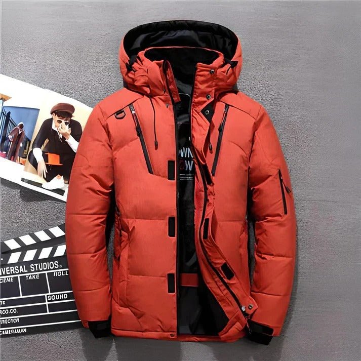 Men's Puffer Jacket - Red