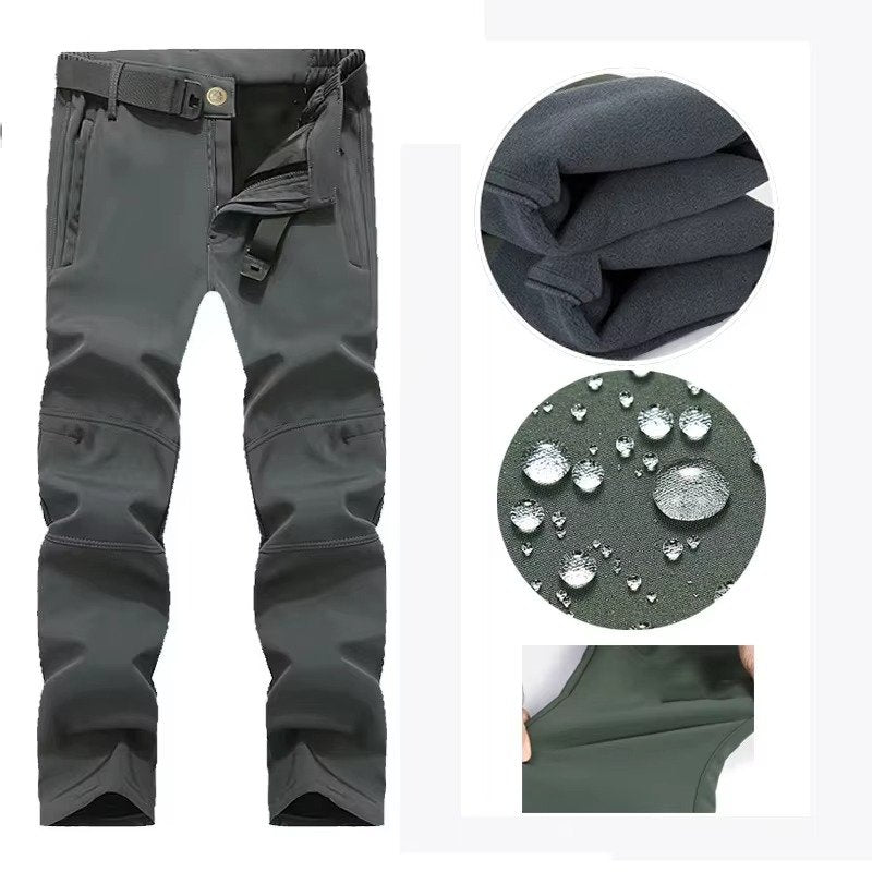 Men's Tapered Tactical Cargo Trousers - Green01-Pant