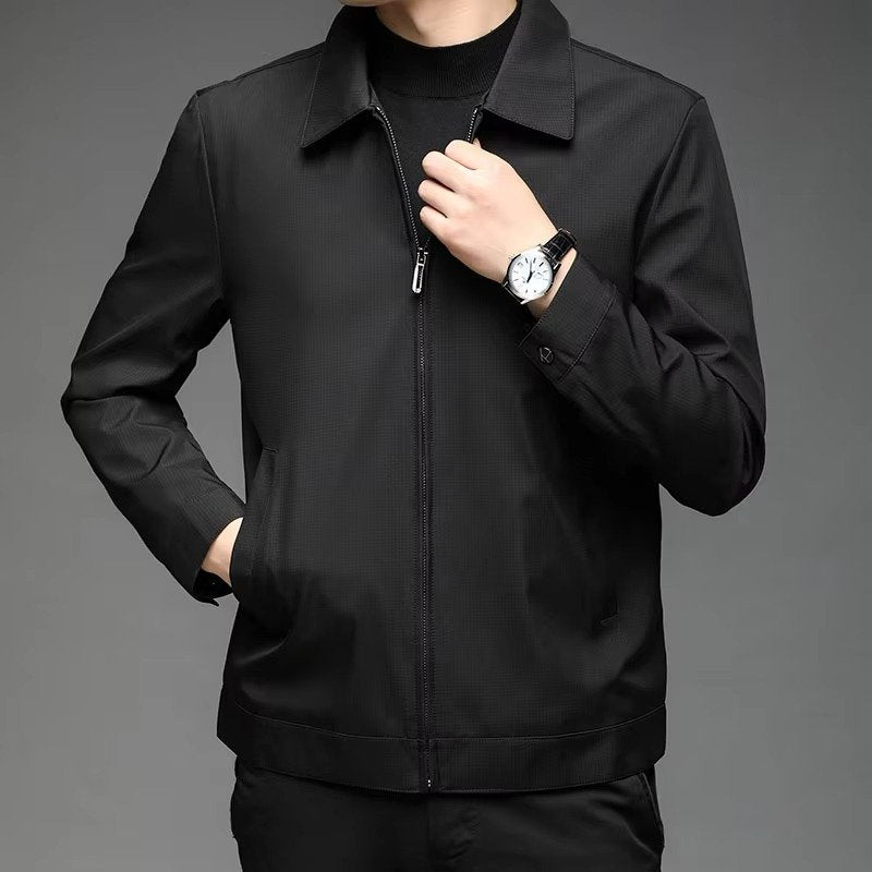Men's Zip-Up Jacket - Black