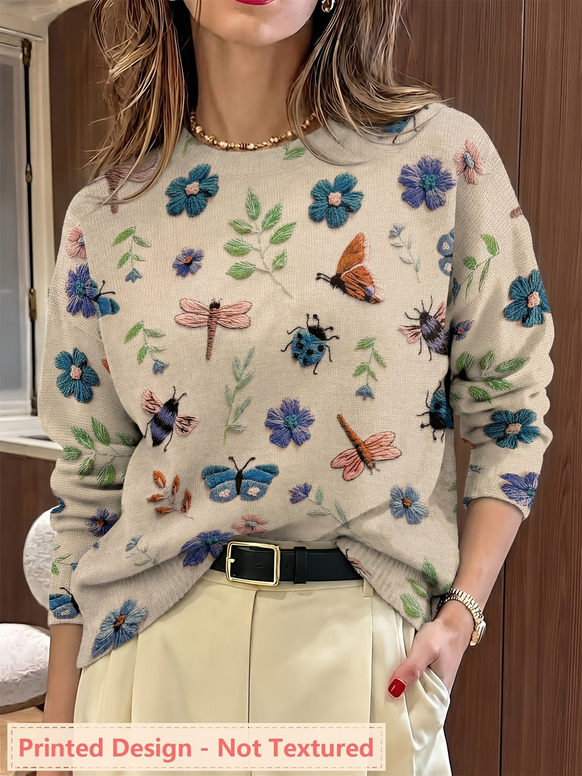 Women's Floral Jumper Jumper
