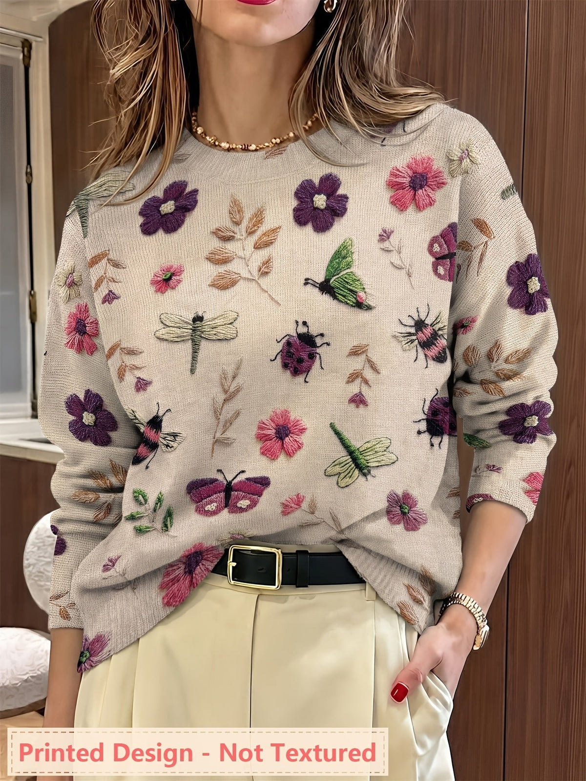 Women's Floral Jumper Jumper