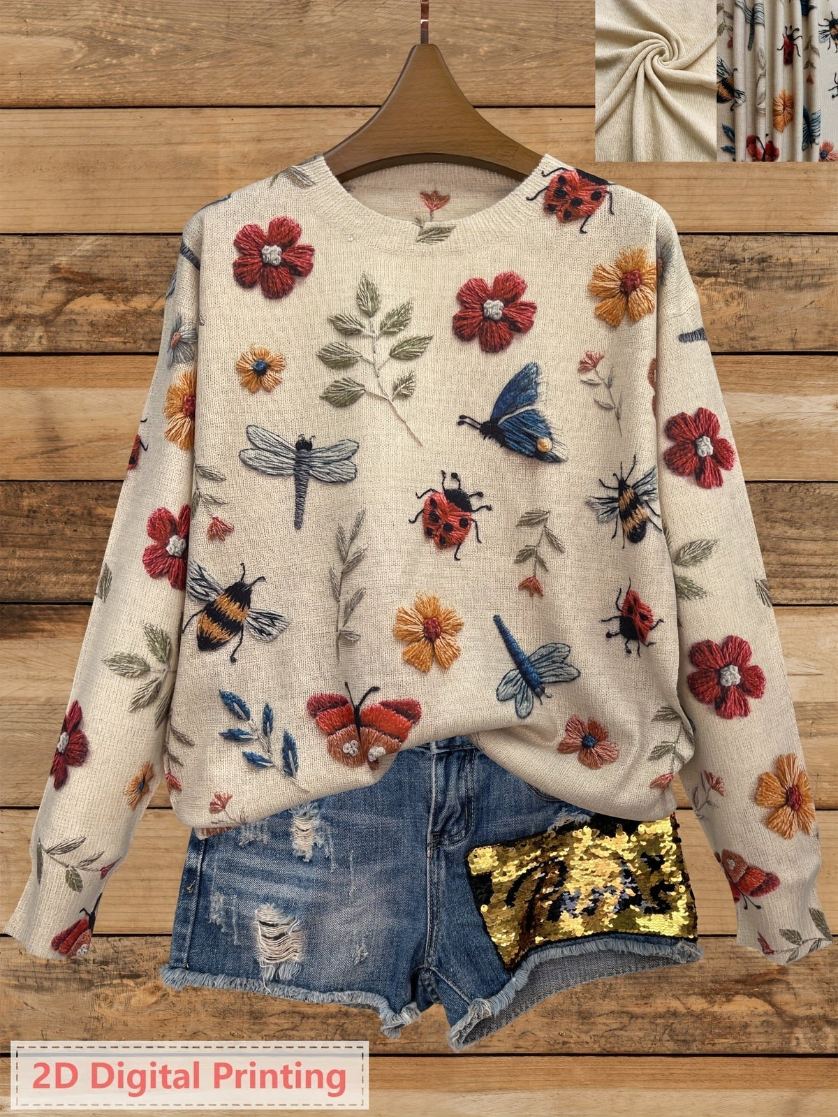 Women's Floral Jumper Jumper