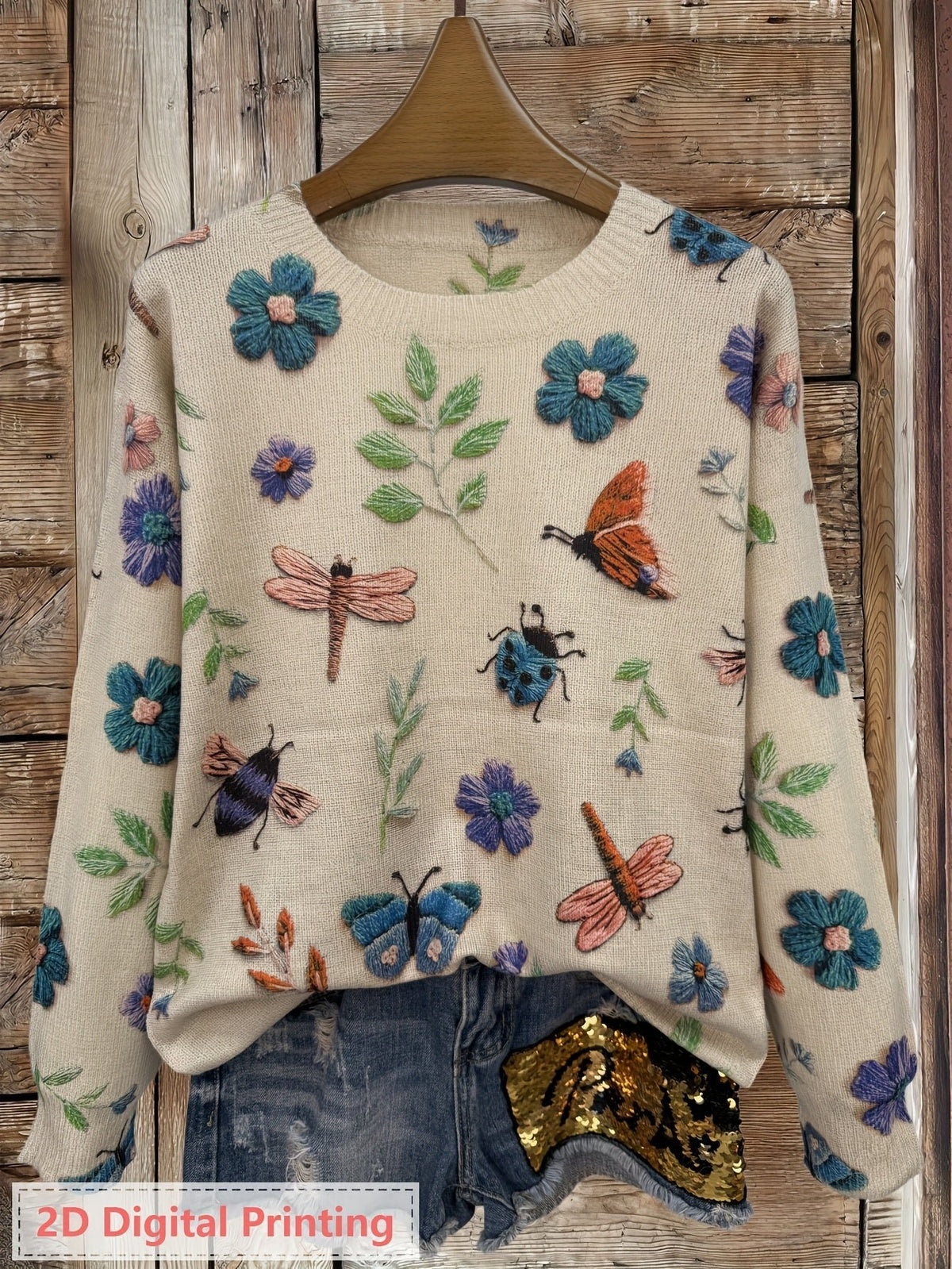 Women's Floral Jumper Jumper