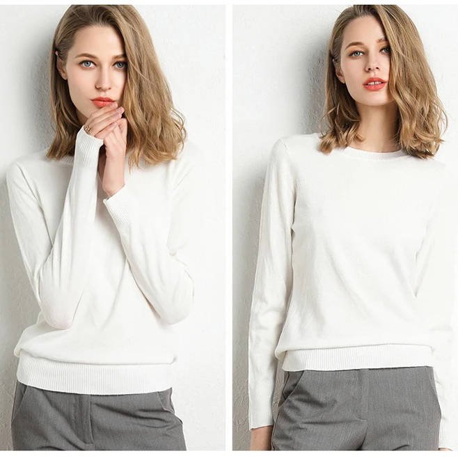 Women's Wool Crew Neck Jumper