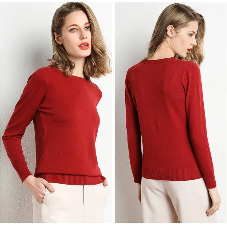Women's Wool Crew Neck Jumper