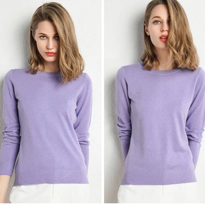 Women's Wool Crew Neck Jumper