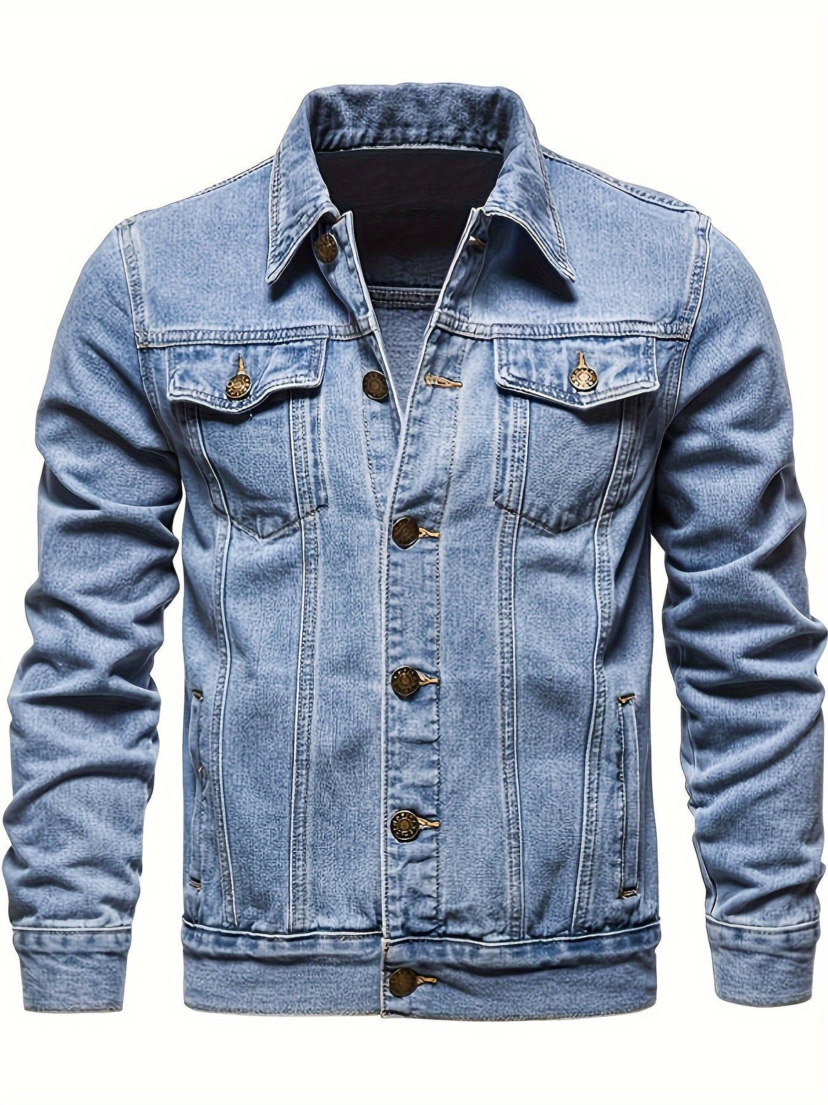 Men's Denim Trucker Jacket - Blue