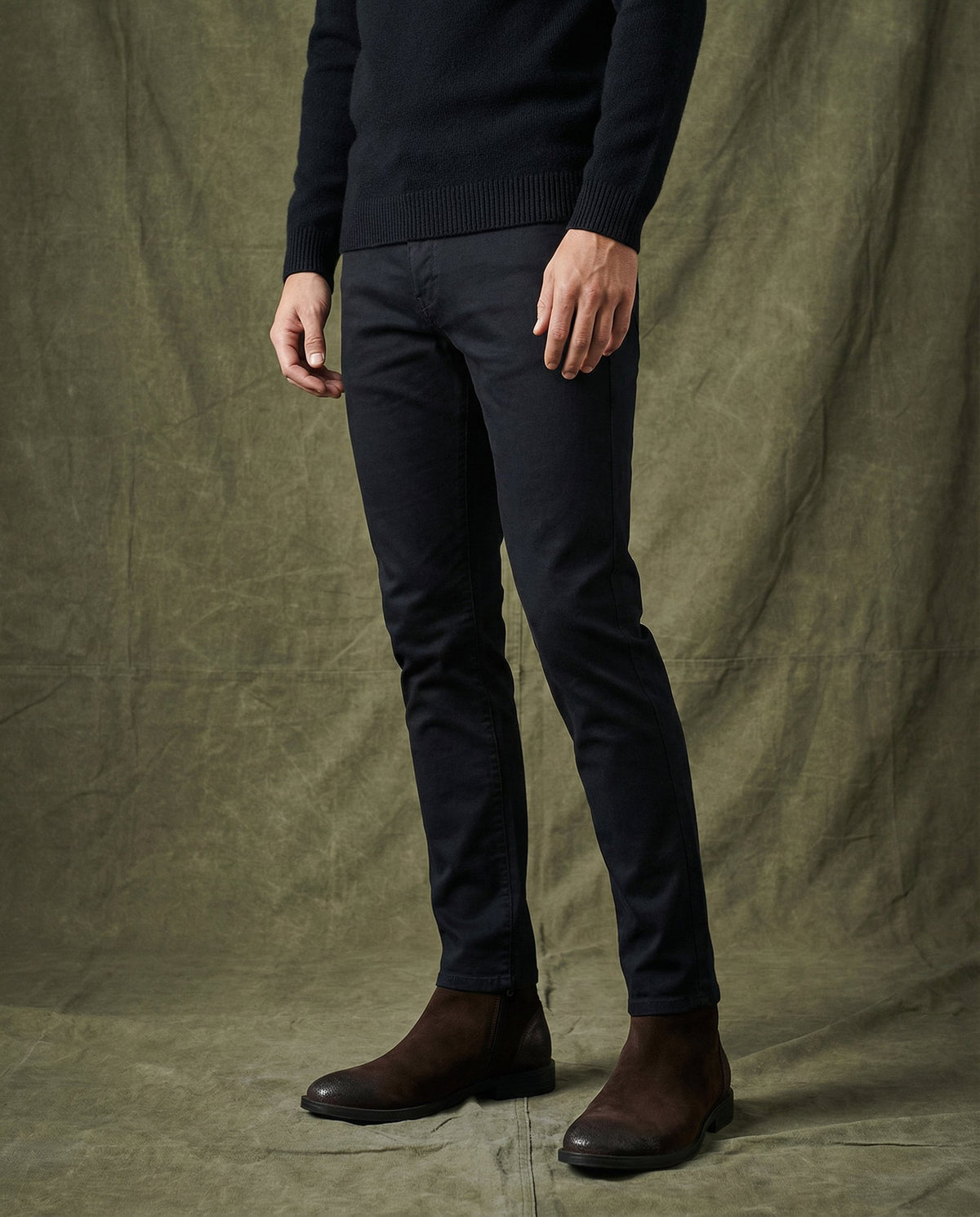 Men's Distressed Suede Ankle Boots