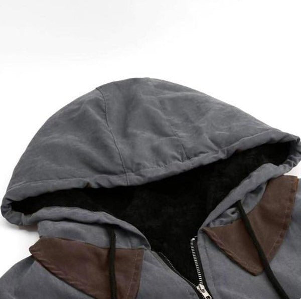 Men's Fleece-Lined Hooded Jacket