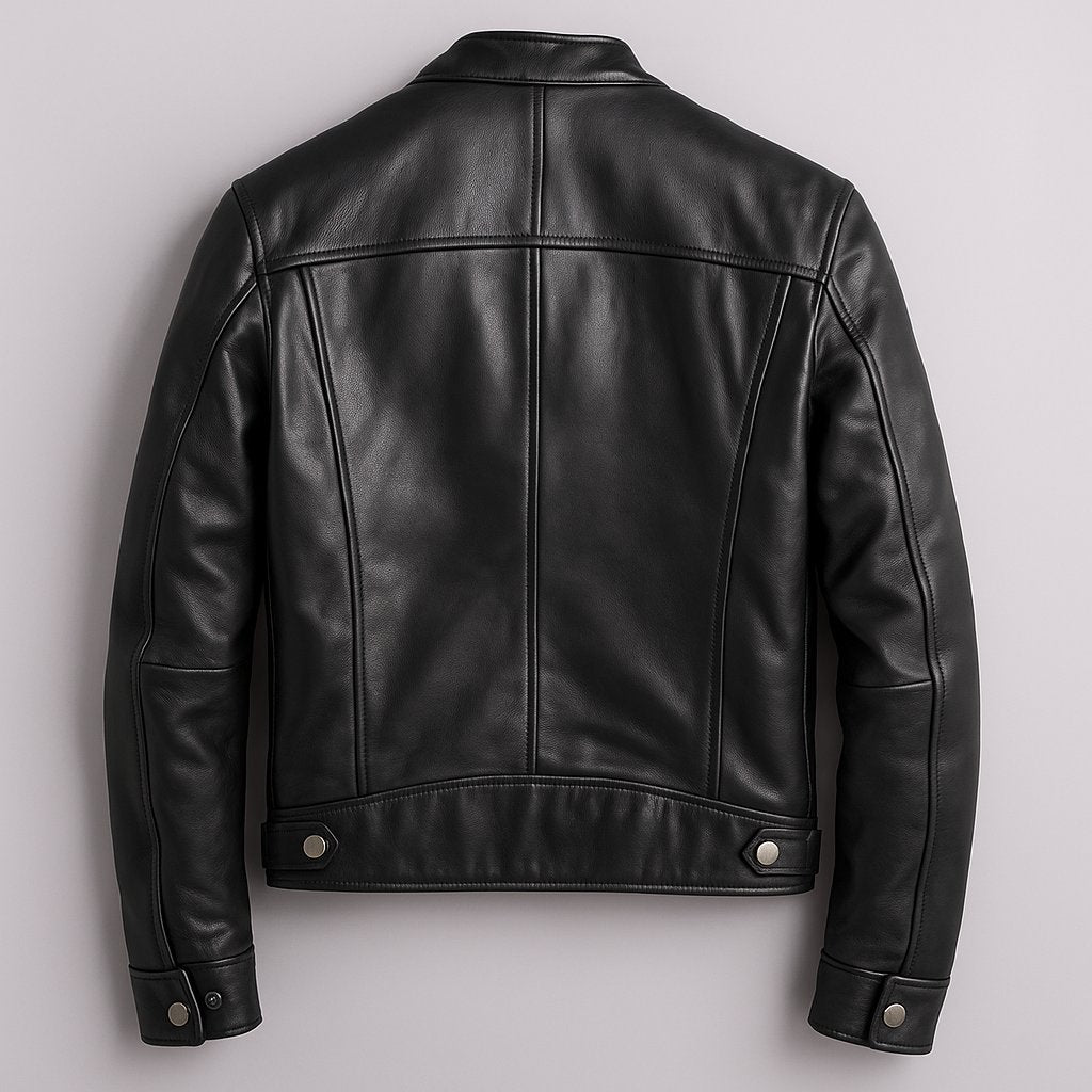 Men's Slim Leather Biker Jacket