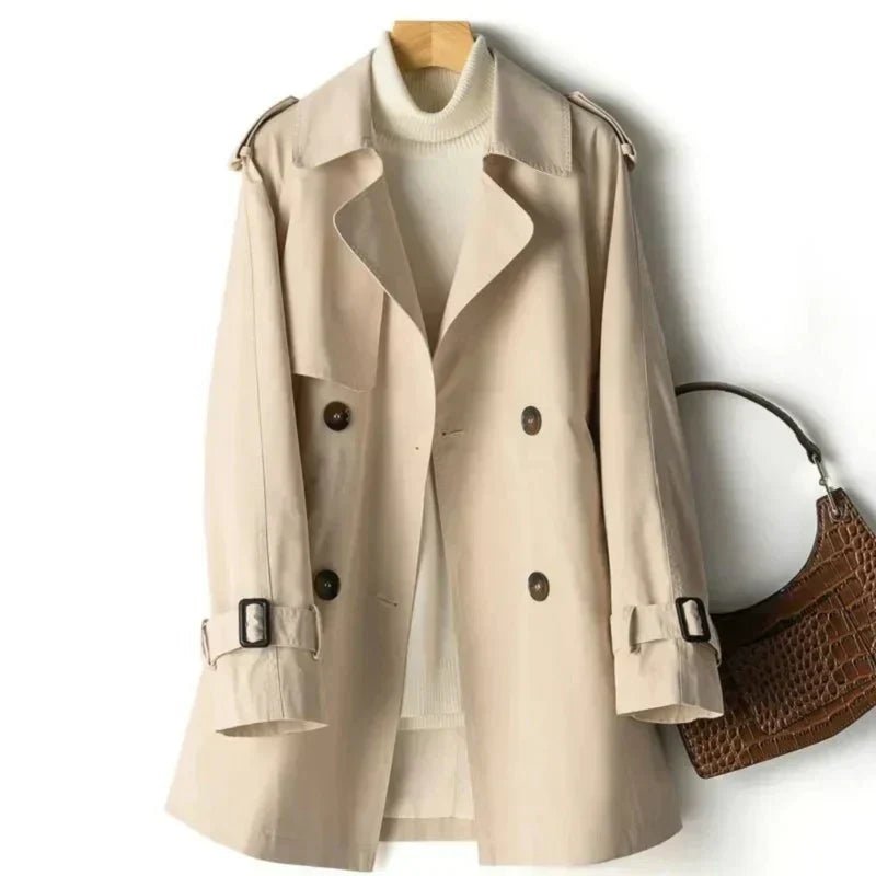 Women's Work Trench Coat - Khaki
