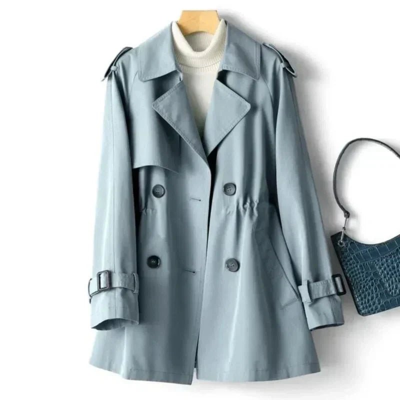 Women's Work Trench Coat - Blue