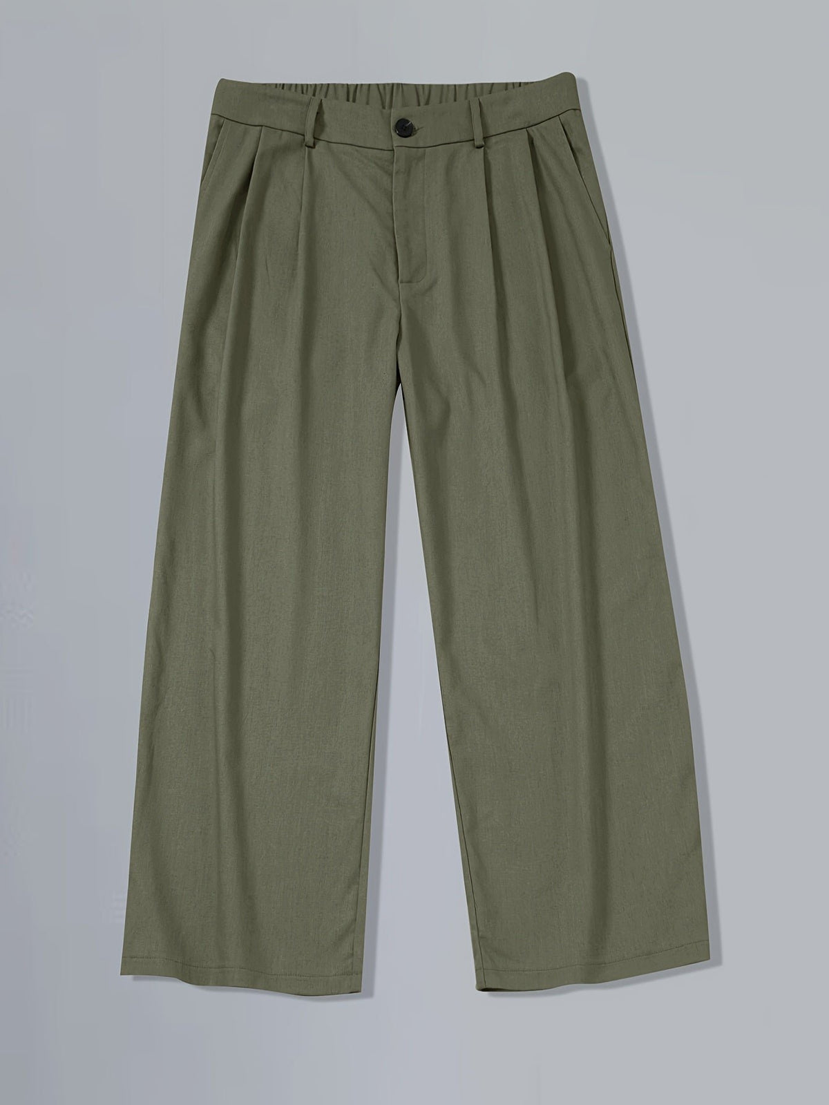 Men's Pleated Wide-Leg Trousers