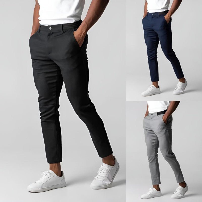 Men's Cropped Slim Chinos