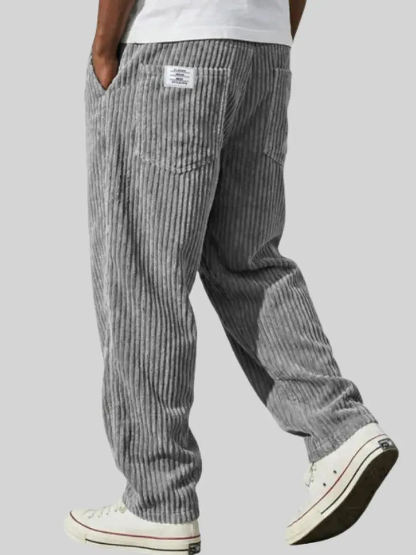 Men's Corduroy Trousers - Grey