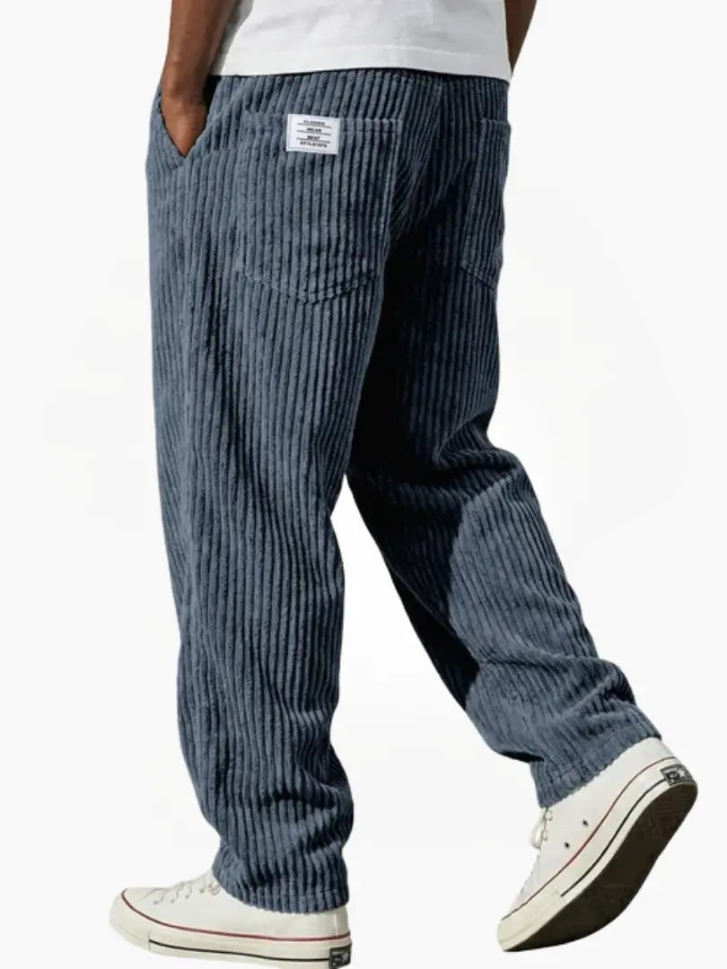 Men's Corduroy Trousers - Blue