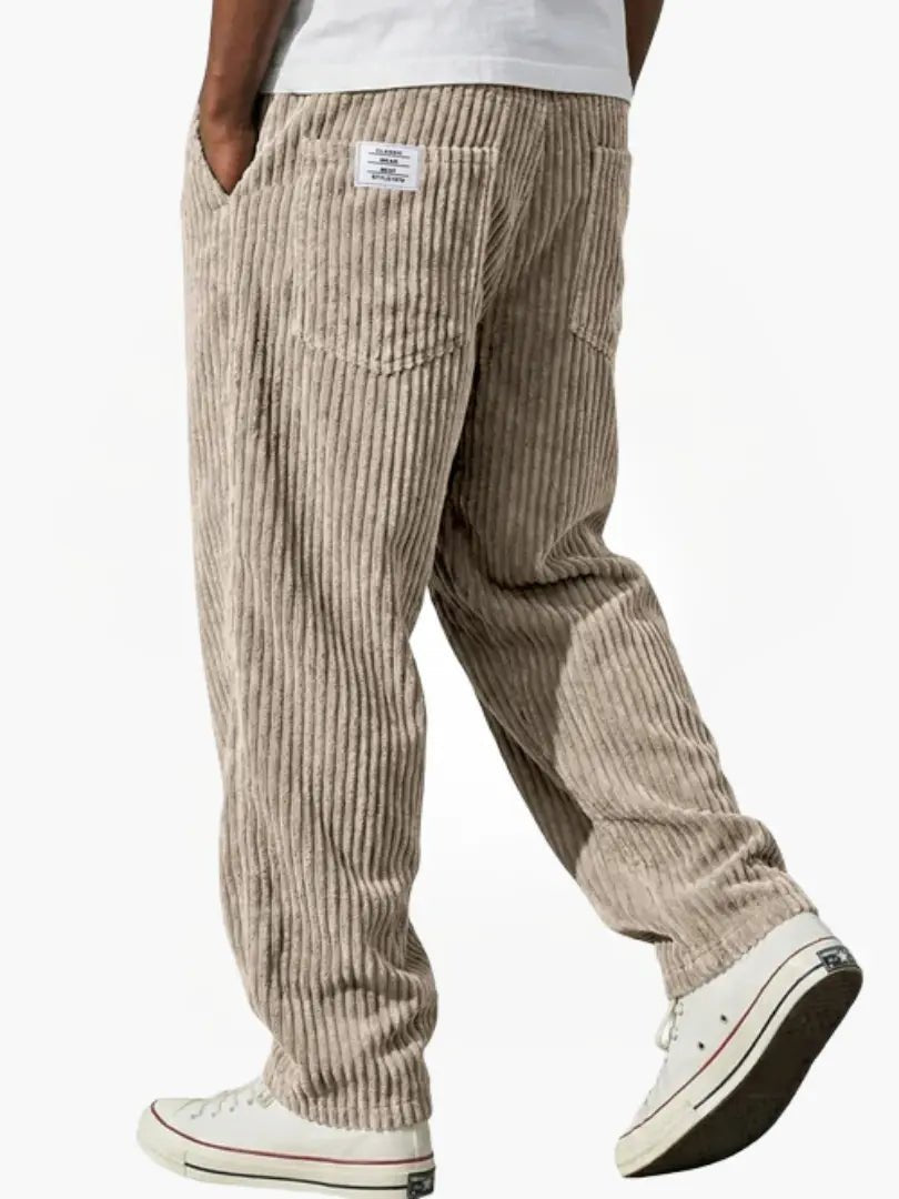 Men's Corduroy Trousers - Khaki
