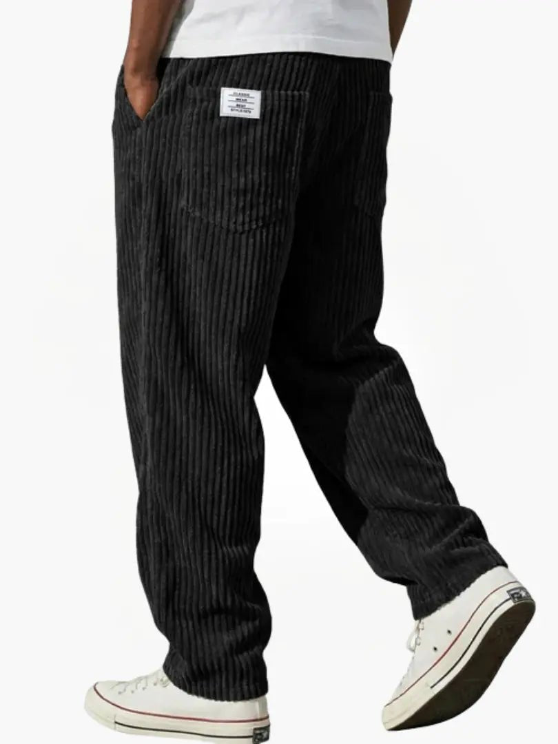 Men's Corduroy Trousers - Black