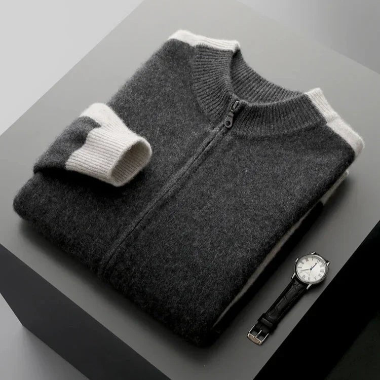 Men's Knit Zip Cardigan