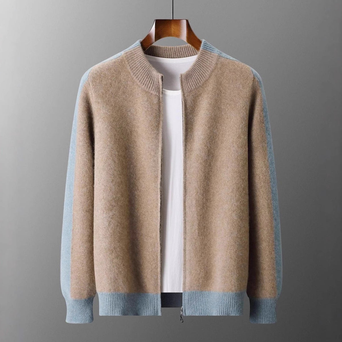 Men's Knit Zip Cardigan
