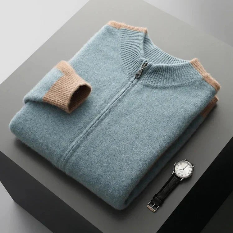 Men's Knit Zip Cardigan