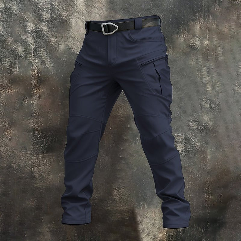 Men's Softshell Tactical Cargo Trousers - Blue