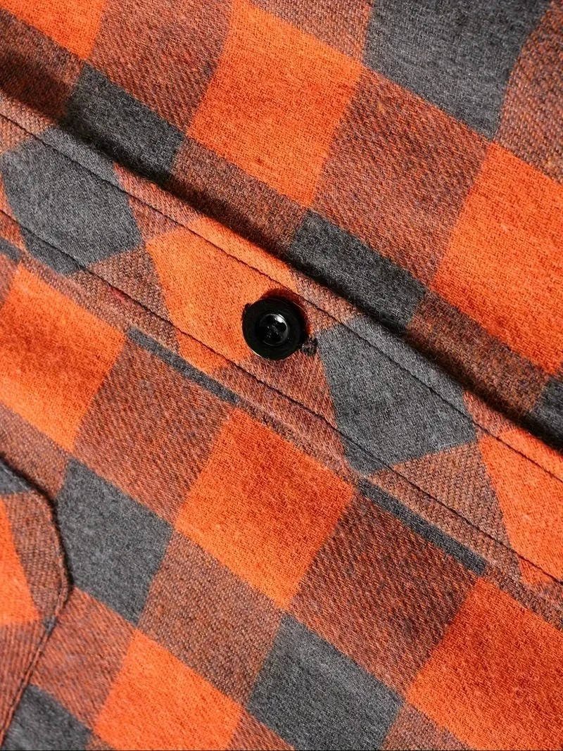 Men's Plaid Shirt Jacket