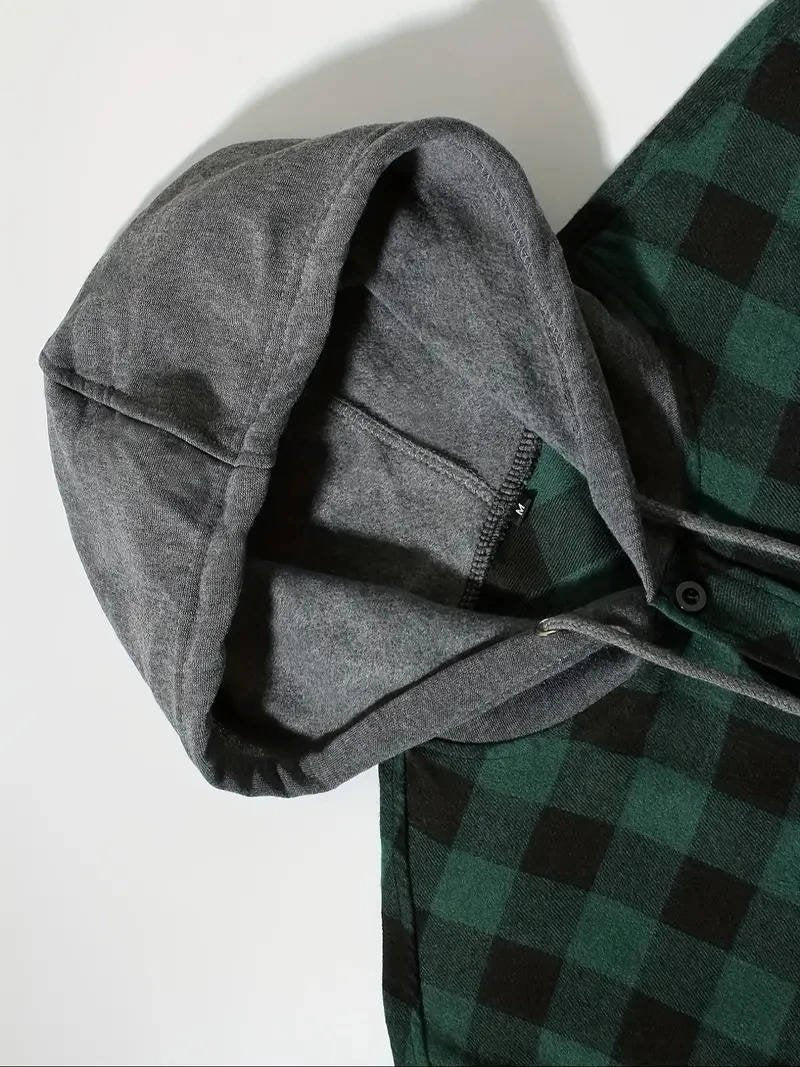 Men's Plaid Shirt Jacket
