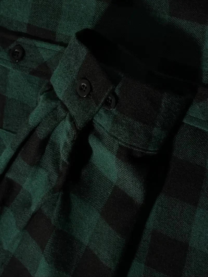 Men's Plaid Shirt Jacket