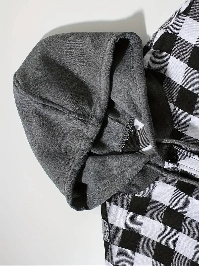 Men's Plaid Shirt Jacket