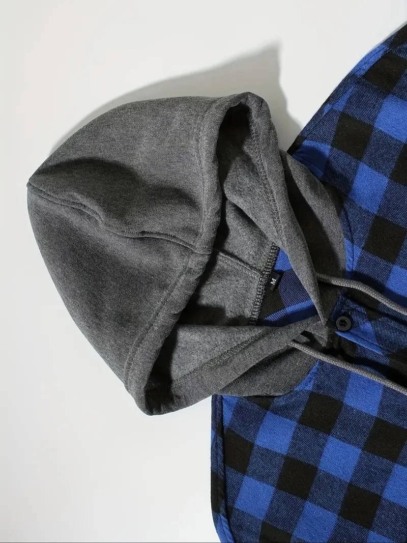 Men's Plaid Shirt Jacket