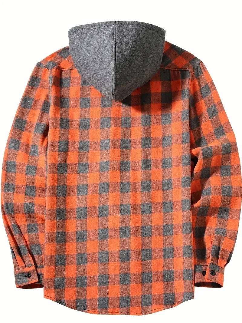 Men's Plaid Shirt Jacket