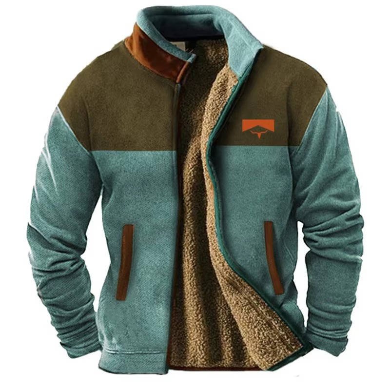 Men's Fleece Jacket - Sky Blue