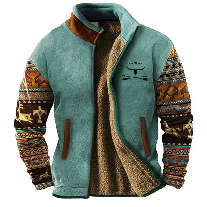Men's Fleece Jacket - Blue