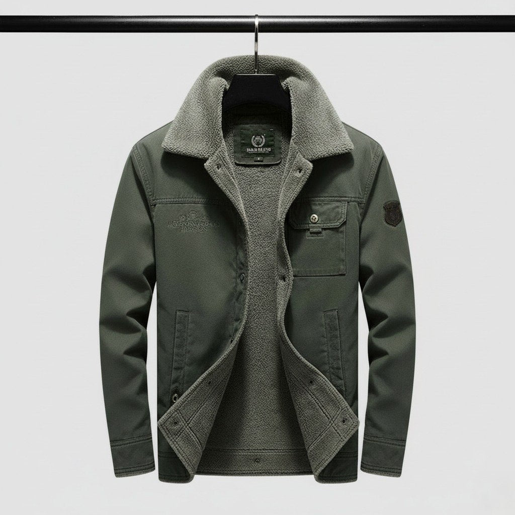 Men's Sherpa Trucker Jacket - Green