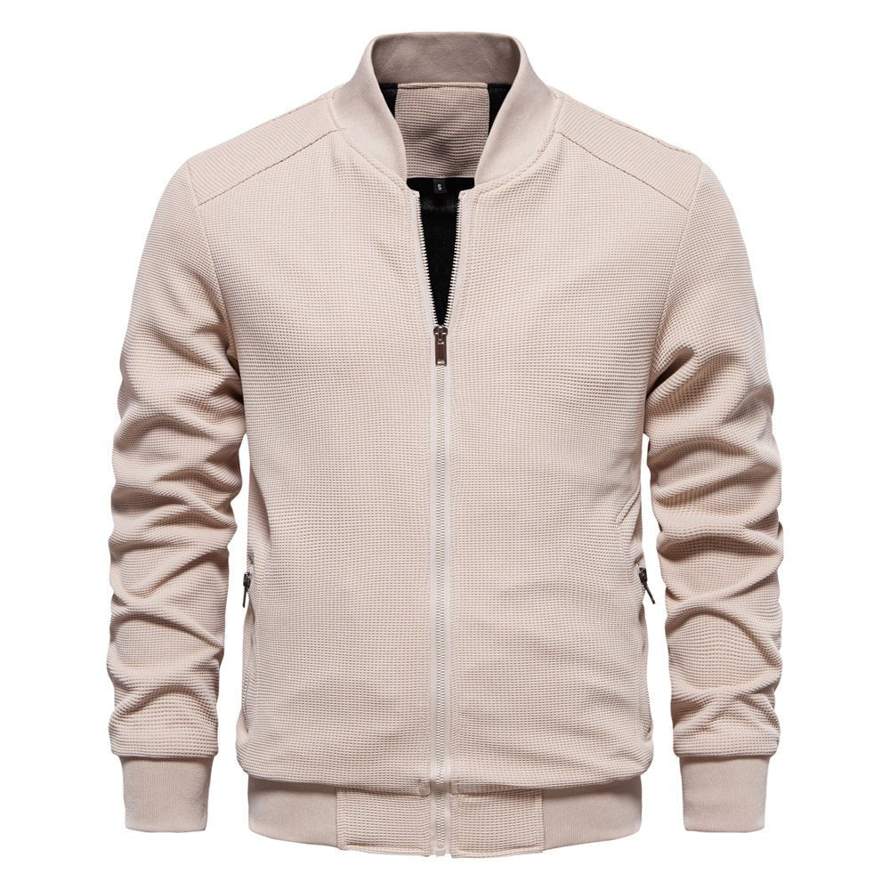 Men's Bomber Jacket - Beige