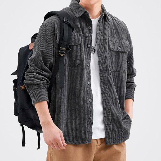 Men's Oversized Corduroy Shirt Jacket