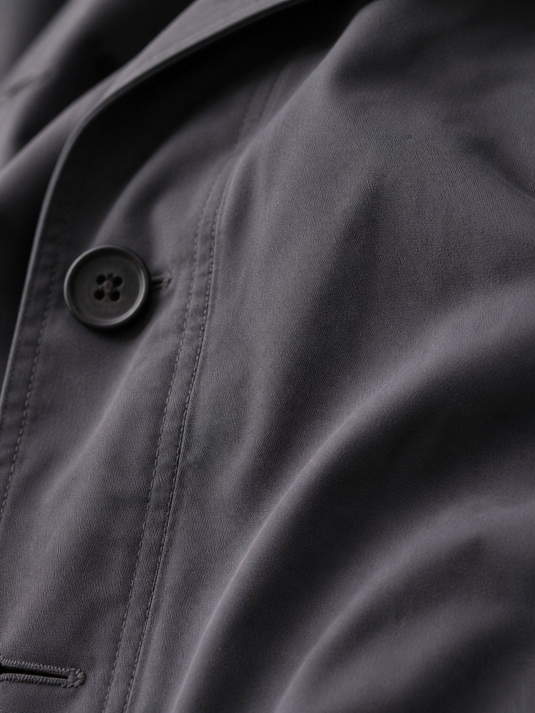 Men's Single-Breasted Mac Winter Coat