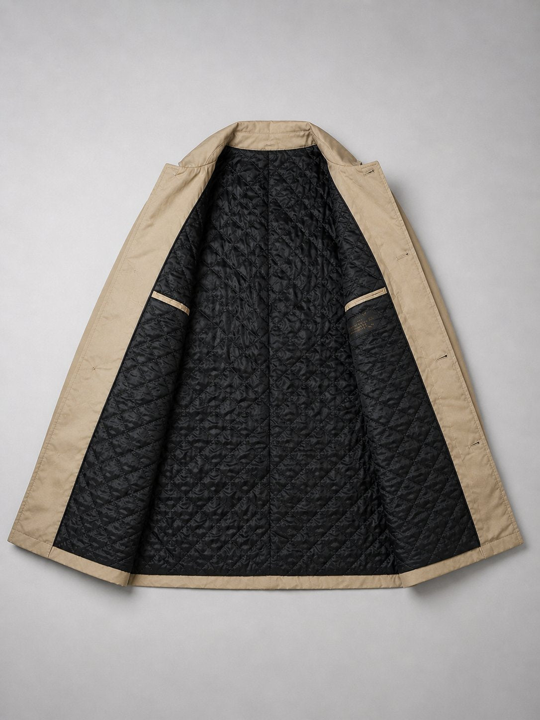 Men's Single-Breasted Mac Winter Coat