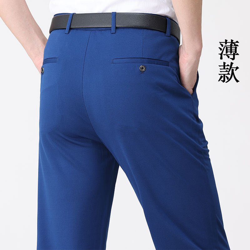 Men's Slim Dress Trousers - Blue