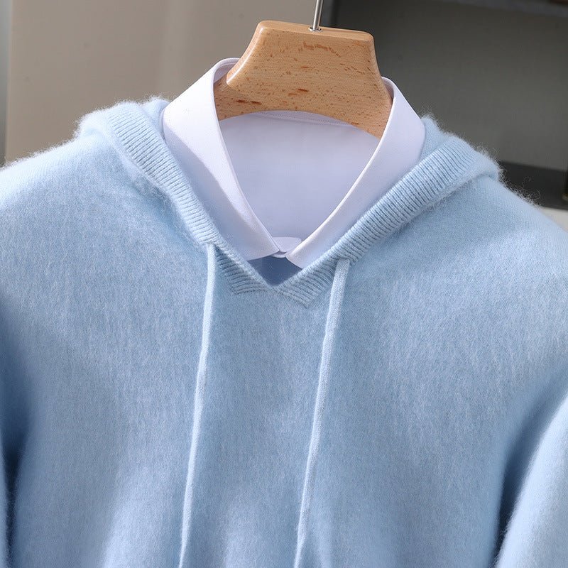Men's Cashmere Knit Hoodie