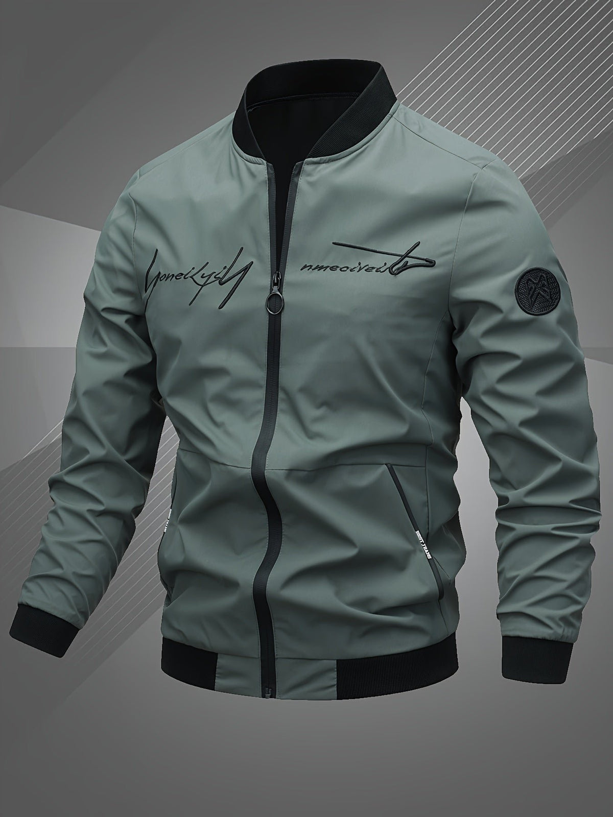 Men's Bomber Jacket - Army Green