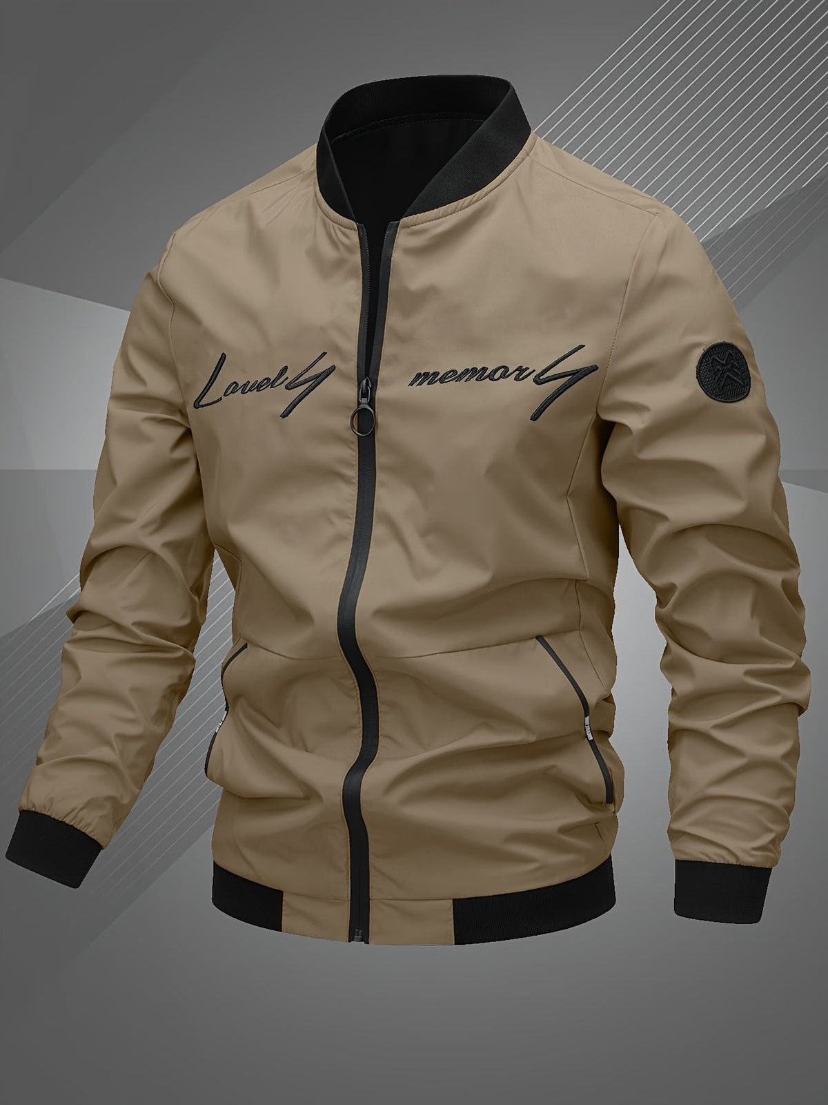 Men's Bomber Jacket - Khaki