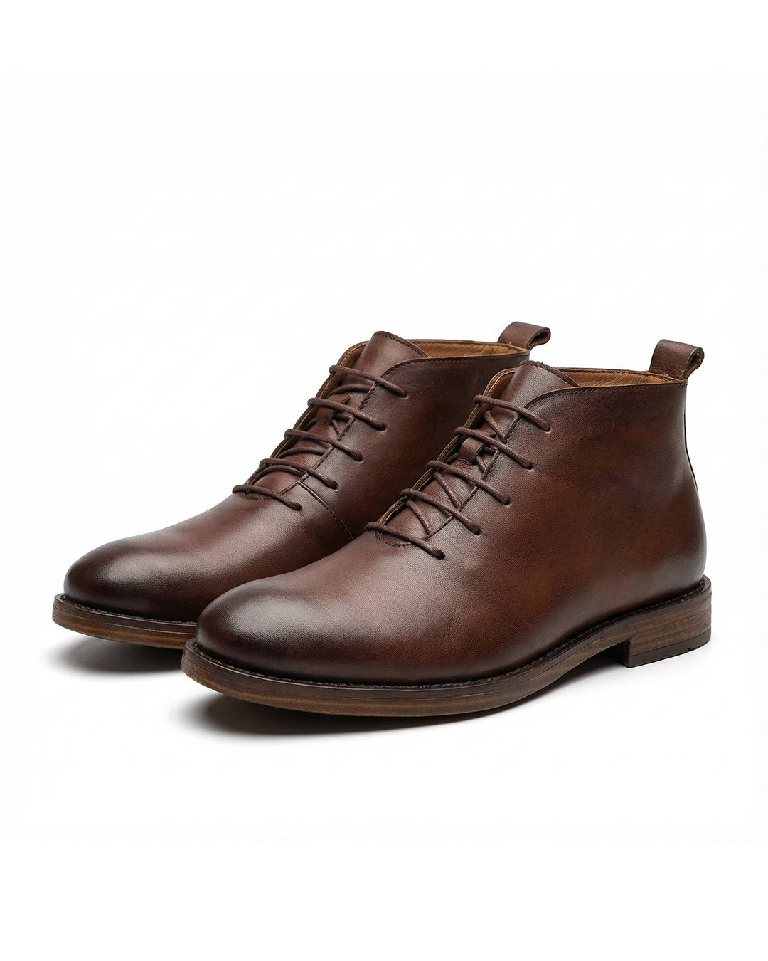 Men's Leather Chukka Boots - Brown