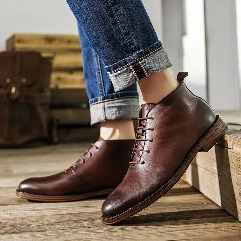 Men's Leather Chukka Boots