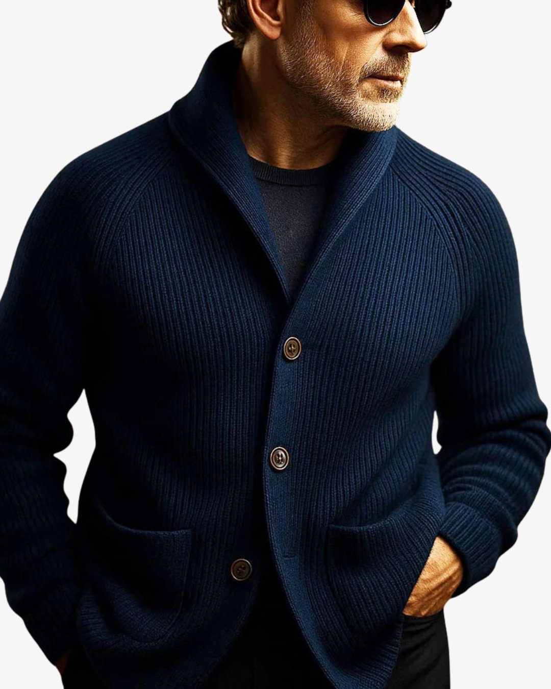 Men's Wool Blazer Cardigan
