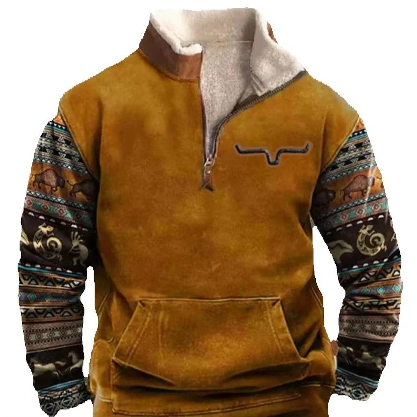 Men's Quarter-Zip Sherpa Sweatshirt