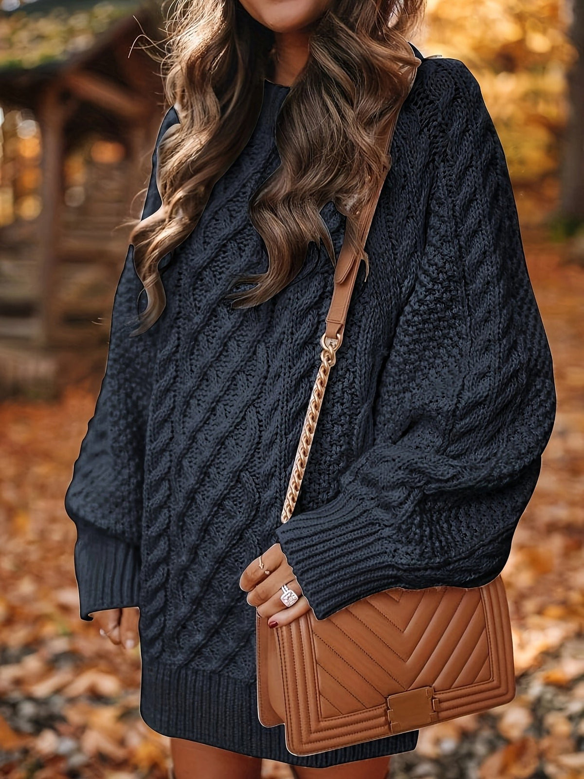Women's Oversized Knit Jumper Dress