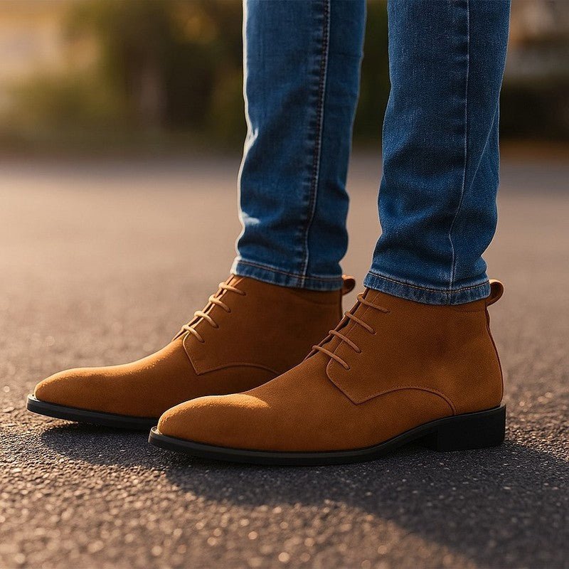 Men's Slim Suede Chukka Boots