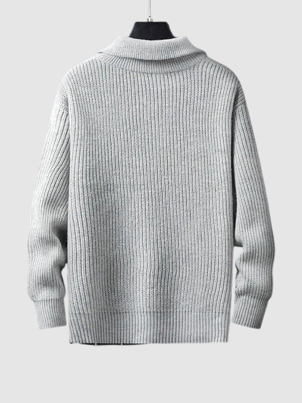 Men's Oversized Quarter-Zip Jumper